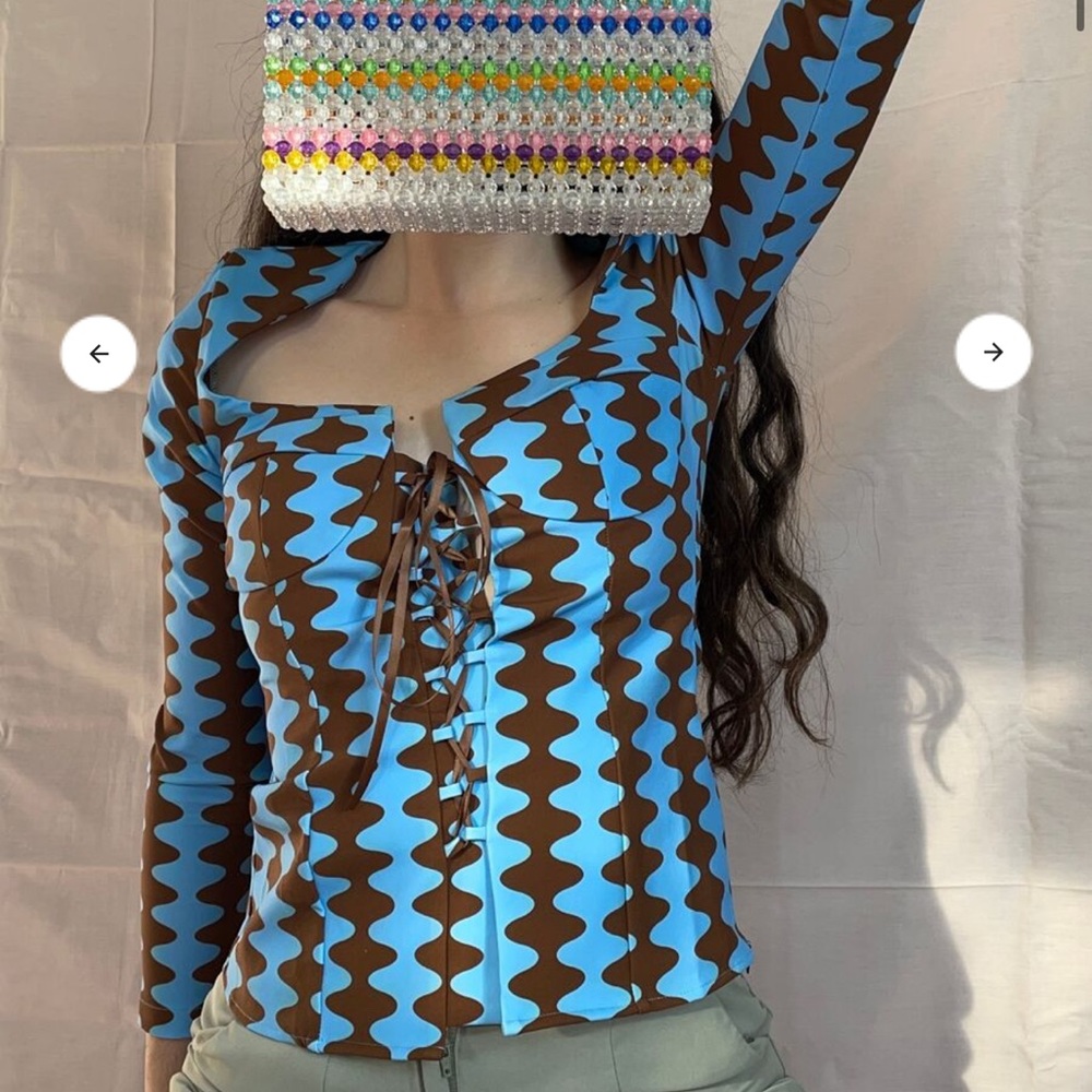 Samara Top Frequency Brown/Blue